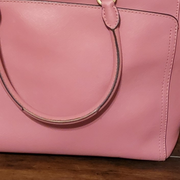 Michael Kors Emmy Large Double Handle Tote Handbag Tulip Saffiano Leather - Picture 6 of 6